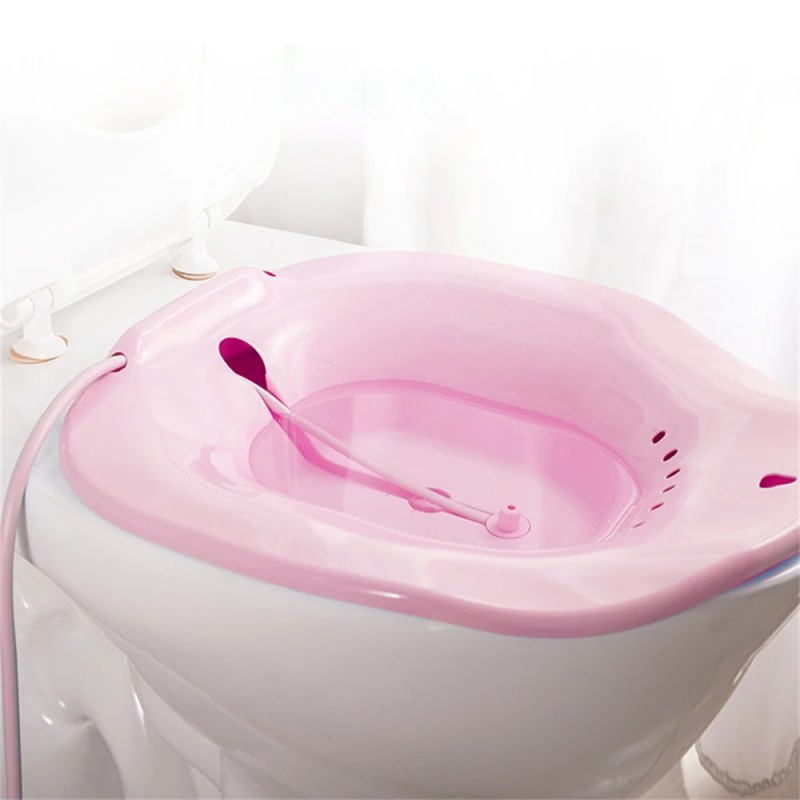 2PCS Detox Yoni Steam Seat Medicine Herbs V Steam Seat Female Hygiene Sitz Bath Toilet Seat Flusher Soaking Basin Health Care