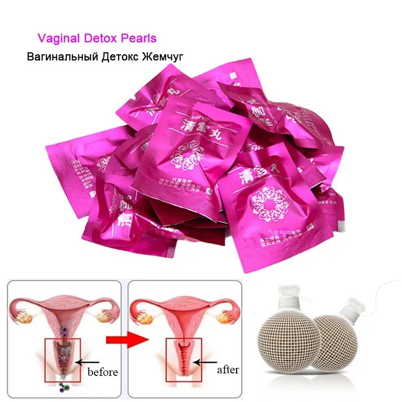 10pcs Vaginal Detox Pearls Beautiful Life Women's Gynaecology Pad Chinese Medicine Swab Tampons for Discharge Toxins Yoni Pearls