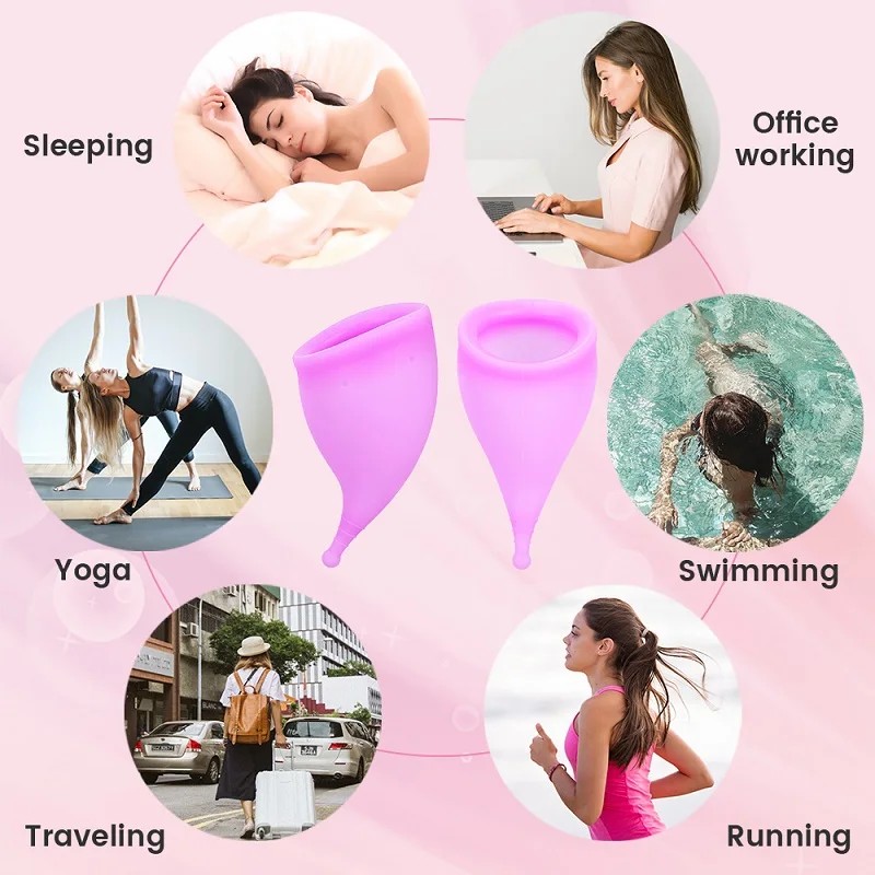 Hot Sale Cheap Price Eco-friendly 2024 100% Silicone Women Reusable Close Fit Menstrual Cup