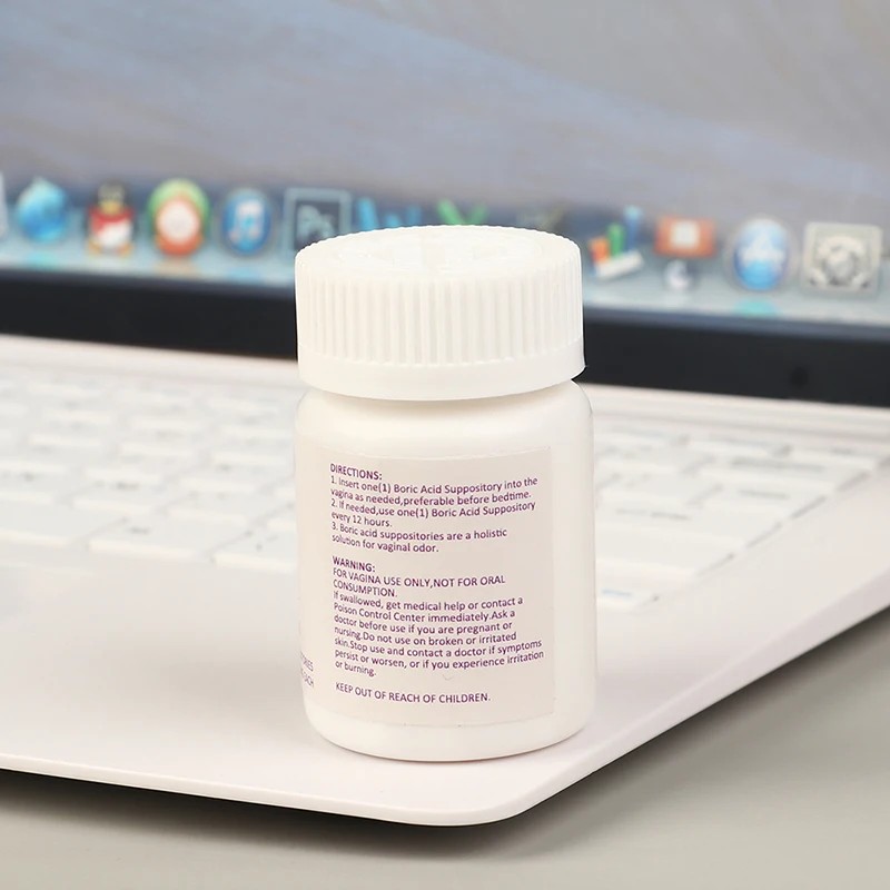 Hot Sale OEM Boric Acid Suppositories Private Label Yoni Pop Pills for Wetness Boric Acid Suppository