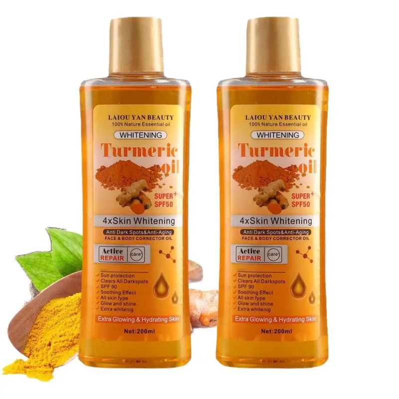 Natural Organic Turmeric Remove Acne Anti-Dark Spot Body Lotion Turmeric Soap Body Oil Turmeric Whitening Cream