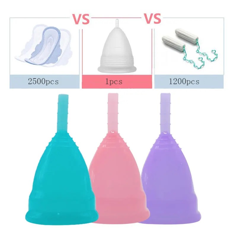 Feminine Hygiene Menstrual Cup Women Menstrual Period Collector Medical Silicon Menstruation Disc for Lady Mestruation