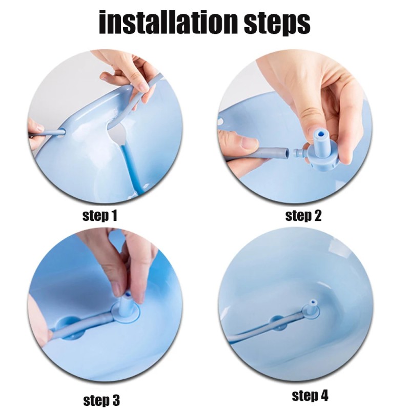 2PCS Detox Yoni Steam Seat Medicine Herbs V Steam Seat Female Hygiene Sitz Bath Toilet Seat Flusher Soaking Basin Health Care