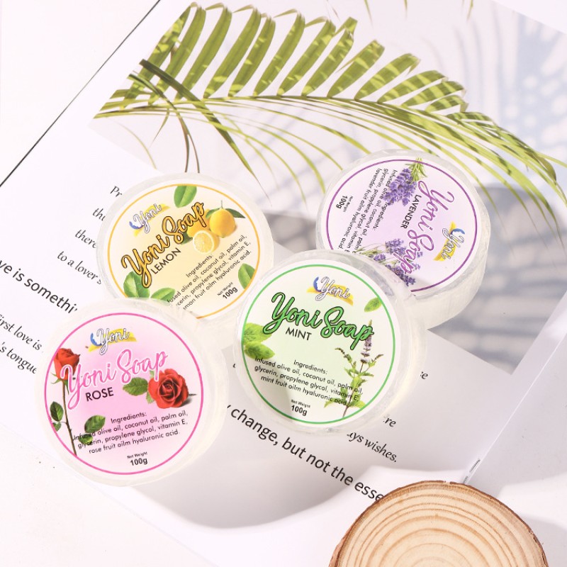 Hot Sale Private Label Skin Brightening Moisturizing Natural Organic Handmade Cold Press Mini Yoni Rose Petal Soap