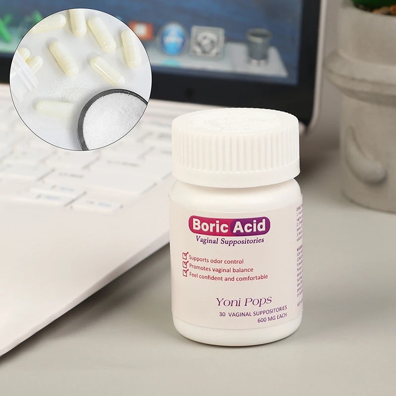 Hot Sale OEM Boric Acid Suppositories Private Label Yoni Pop Pills for Wetness Boric Acid Suppository