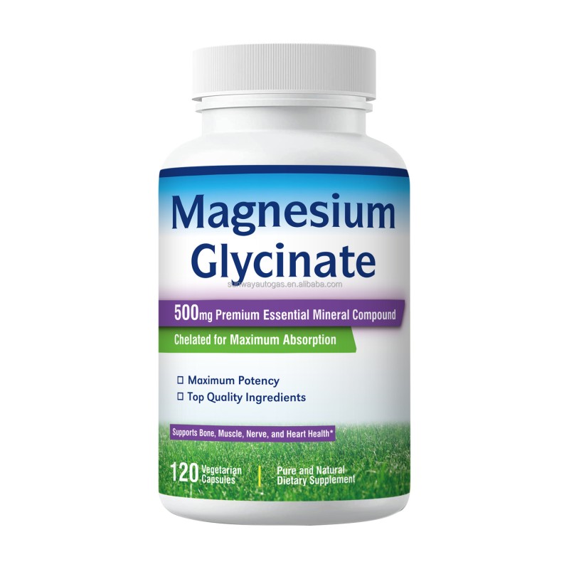 OEM Triple Blend Magnesium Glycinate Amino Acid Capsules Healthy Bones Teeth and Cellular Energy for Adults