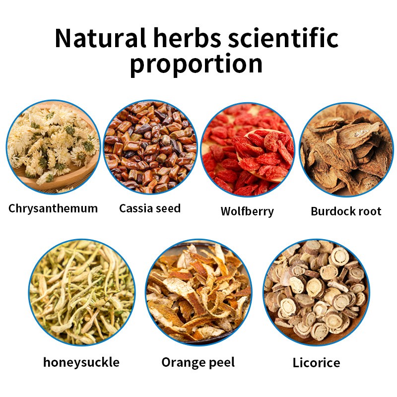 Hot Sale Wholesale Slimming Health Tea Bags Chinese Liver Tea Formula with Chrysanthemum Cassia Seed Burdock Clear Fire Sachet"