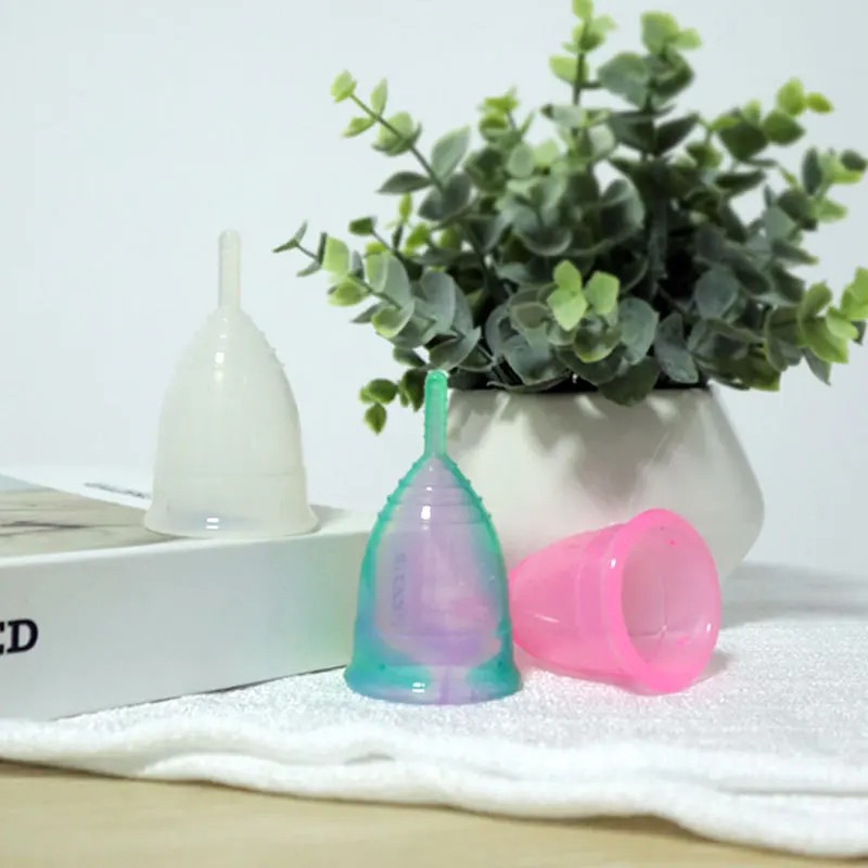 Portable Menstrual Cup Medical Silicone Leak-proof Lady Women Menstrual Period Cup Storage Case Health Care Period Cup