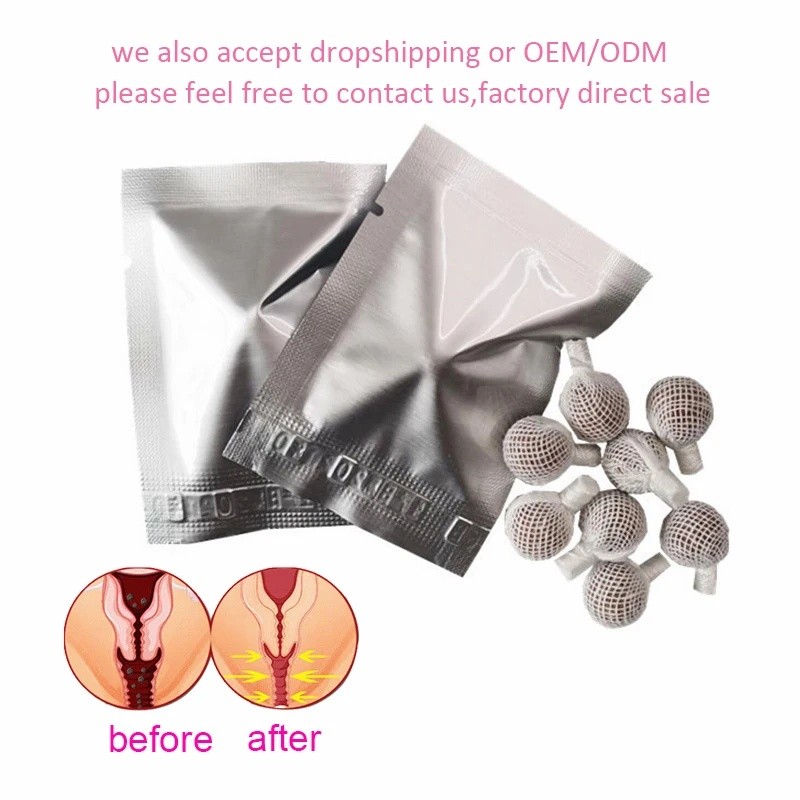 12pcs Vaginal Detox Pearls Fibroid Womb Detox Uterus Vagina Clean Gynaecology Pads Detox Swab for Discharge Toxins Yoni Pearls