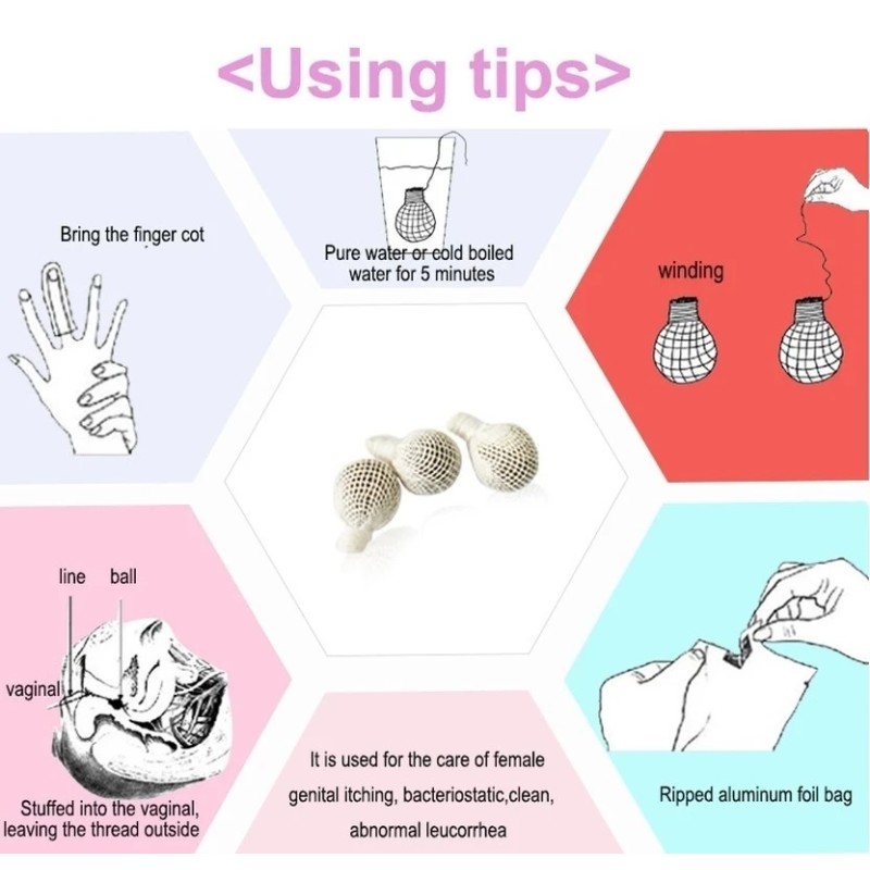 Intimate Care Sanitary Napkin Cleaning Pills Natural Feminine Hygiene Products Chinese Medicine Vaginal Tampon Yoni Pearls Detox