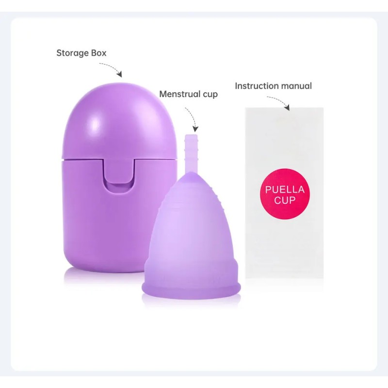 New Set Menstrual Cup Sterilization Kit Reusable Silicone Cup Menstrual Care Menstrual Collection Menstrual Sterilizer Cup