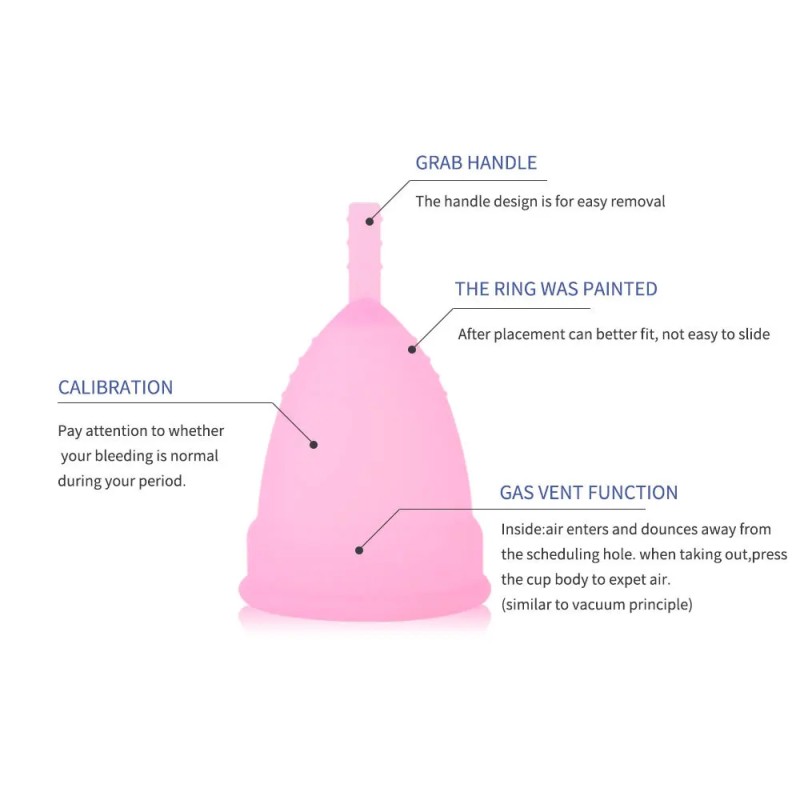 New Set Menstrual Cup Sterilization Kit Reusable Silicone Cup Menstrual Care Menstrual Collection Menstrual Sterilizer Cup
