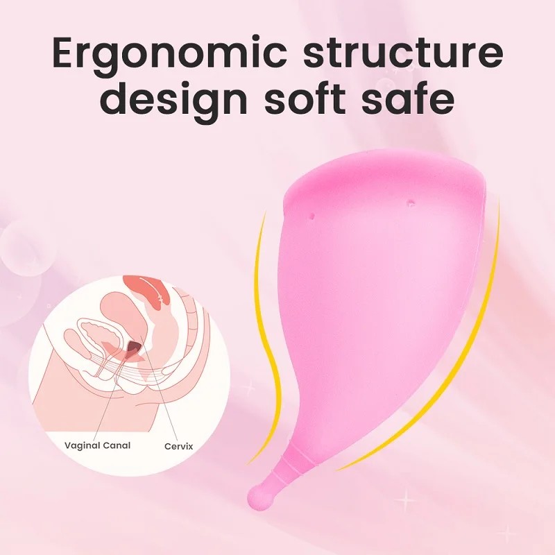 Hot Sale Cheap Price Eco-friendly 2024 100% Silicone Women Reusable Close Fit Menstrual Cup