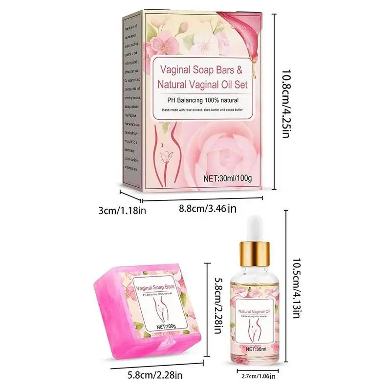 Skincare Set Tightening Soap Vaginial Bars Vaginal Wash Ph Balance Feminine Organic Natural Yoni Bar Beauty and Health