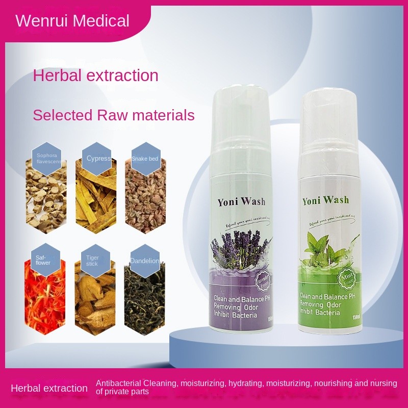 60ml  Antiseptic Vaginal Foam Wash Intimate Feminine Wash Private Yoni Foam Wash for Women