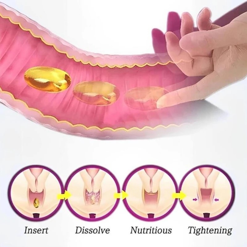 Yoni Detox Tightening Pills Capsule Gel Vaginal Tightening Suppositories Yoni Wetness Capsule