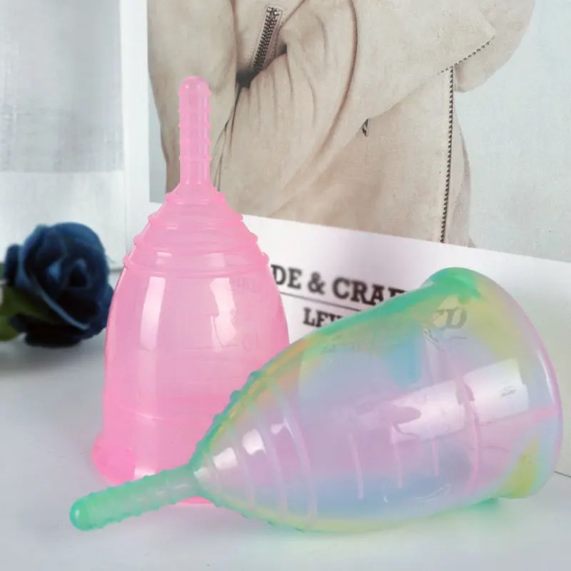 Portable Menstrual Cup Medical Silicone Leak-proof Lady Women Menstrual Period Cup Storage Case Health Care Period Cup