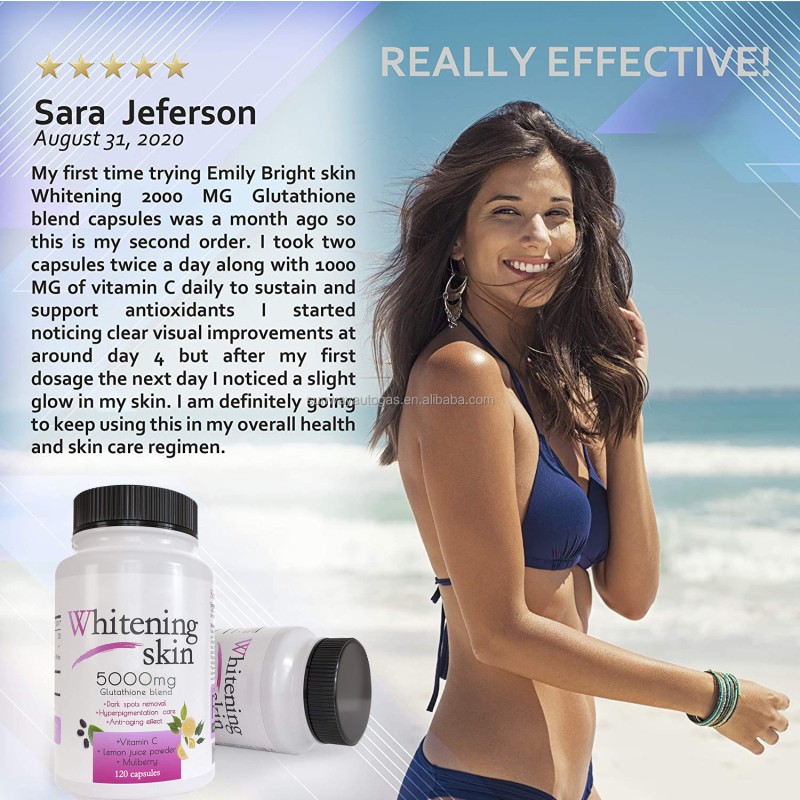 Best Seller High Quality 5000mg Collagen Peptide Gluta Capsules Skin Whitening Healthcare Supplement Hot Sale