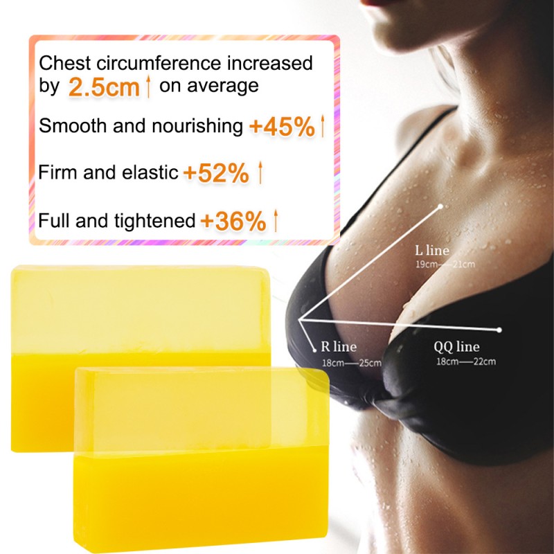 Breast Beauty Bi-Color Handmade Soap Breast Curve Lifting Moisturizing Emollient Gentle Skin Care Handmade Soap