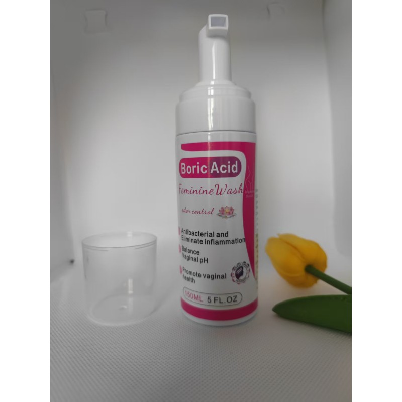 Wholesale Anti-Itch Whitening Feminine Washes for Women Herbal Boric Acid Yoni Foam with Antibacterial Feature