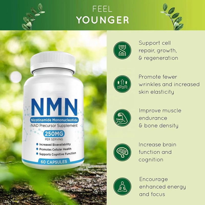 Best Selling NMN Capsules Natural Diet Supplement for Health Promotion Vitamins Wholesale Food Supplements