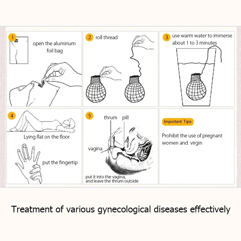 5-20pcs Vaginal Detox Pearls Tampons Women's Beautiful Life Point Chinese Medicine Swabs Discharge Toxins Vaginal Clean