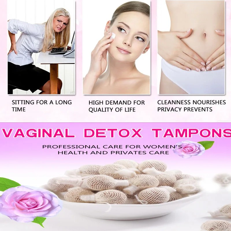 100% Original Herbal Tampon Yoni Pearl Purge Odd Vaginal Smell Cleaning Vaginal Dryness Cure