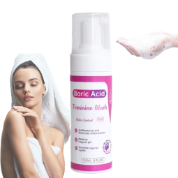 Wholesale Anti-Itch Whitening Feminine Washes for Women Herbal Boric Acid Yoni Foam with Antibacterial Feature