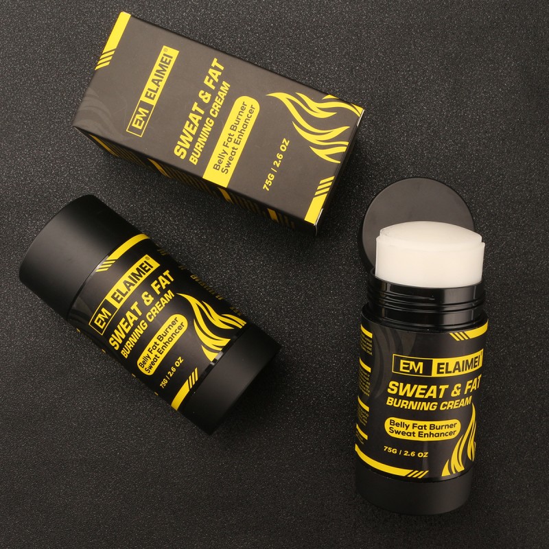 Sweat Abs Fat Burning Machine Workout Fitness Waistline Raising Strengthening Belly Firming Oil Cream 75g