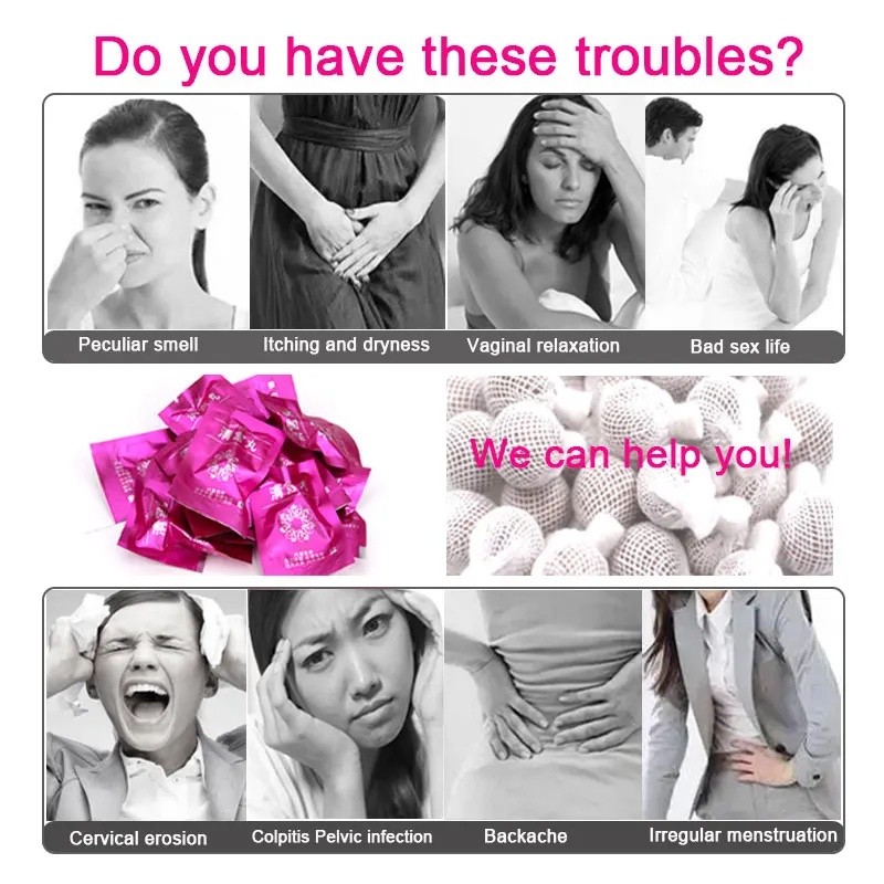 10pcs Vaginal Detox Pearls Beautiful Life Women's Gynaecology Pad Chinese Medicine Swab Tampons for Discharge Toxins Yoni Pearls