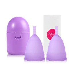 New Set Menstrual Cup Sterilization Kit Reusable Silicone Cup Menstrual Care Menstrual Collection Menstrual Sterilizer Cup