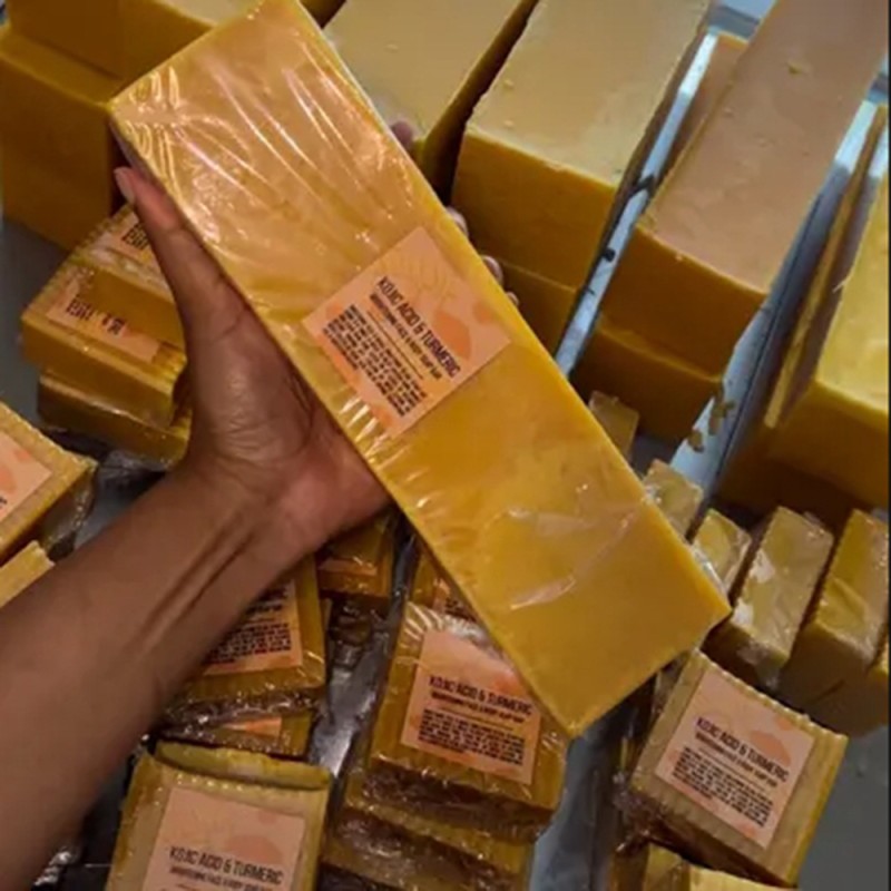 Top Selling Kojic Acid Handmade Soap Turmeric Vitamin C Yoni Whitening Dark Spot Removal Cleaning Bleaching Soap