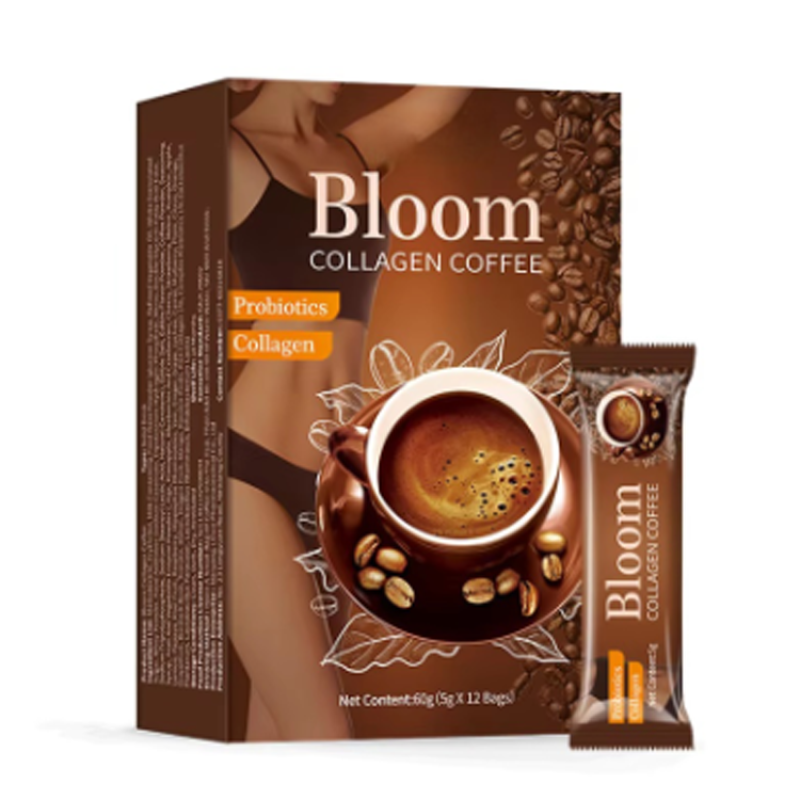 Hydrolyzed Fish Collagen Gourmet Coffee Collagen  Bloom Herbal Supplement