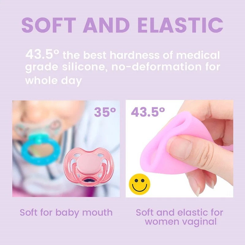 Hot Sale Cheap Price Eco-friendly 2024 100% Silicone Women Reusable Close Fit Menstrual Cup