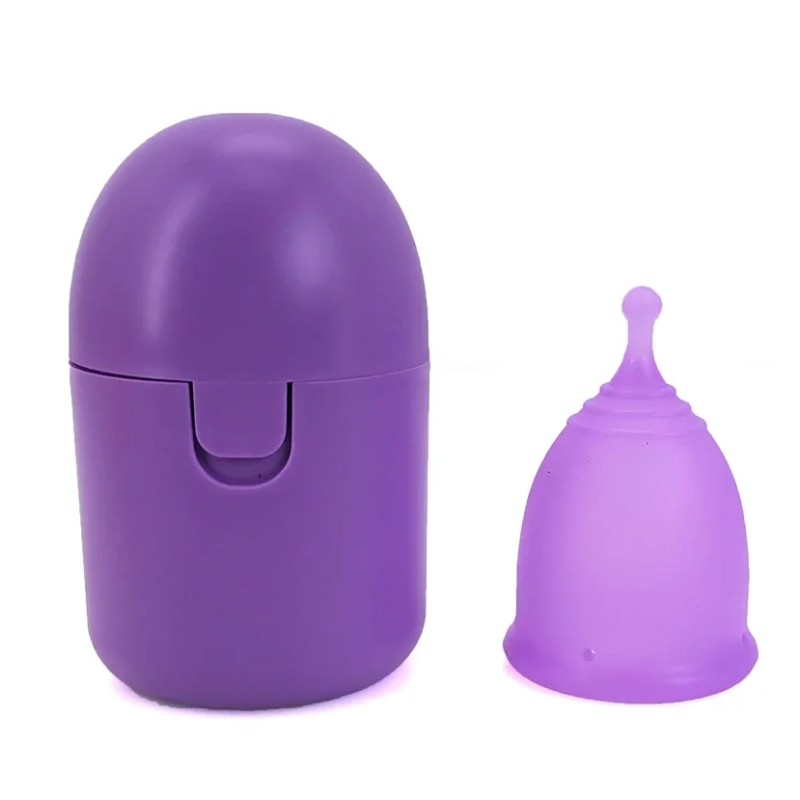 Portable Menstrual Cup Medical Silicone Leak-proof Lady Women Menstrual Period Cup With Storage Case Feminine Hygiene Product