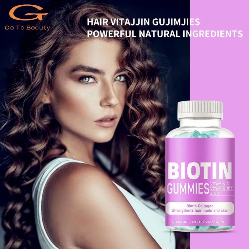 Biotin Collagen Gummies Supplier - Hair Skin Nails Whitening