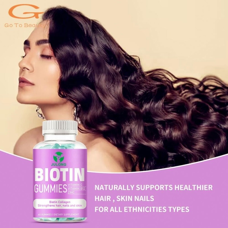 Biotin Collagen Gummies Supplier - Hair Skin Nails Whitening