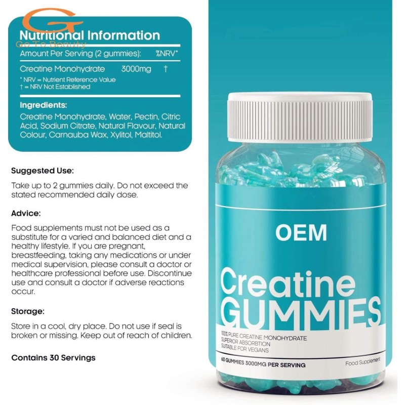 Creatine Gummies Supplier - OEM HCL Muscle Building Supplement