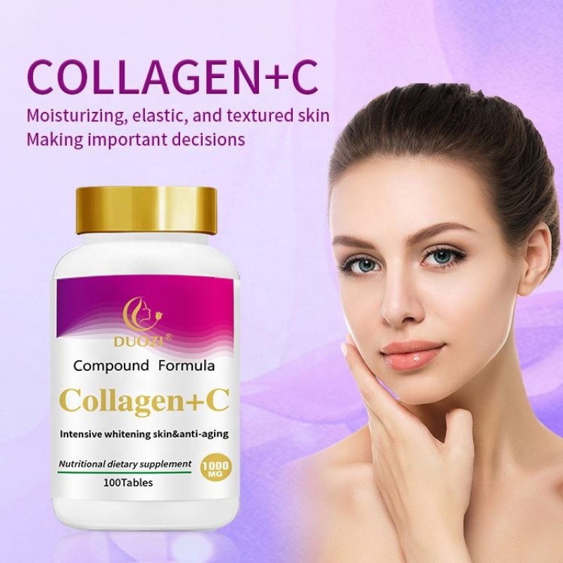 Collagen Tablets Supplier - OEM Skin Beauty with Vitamin C