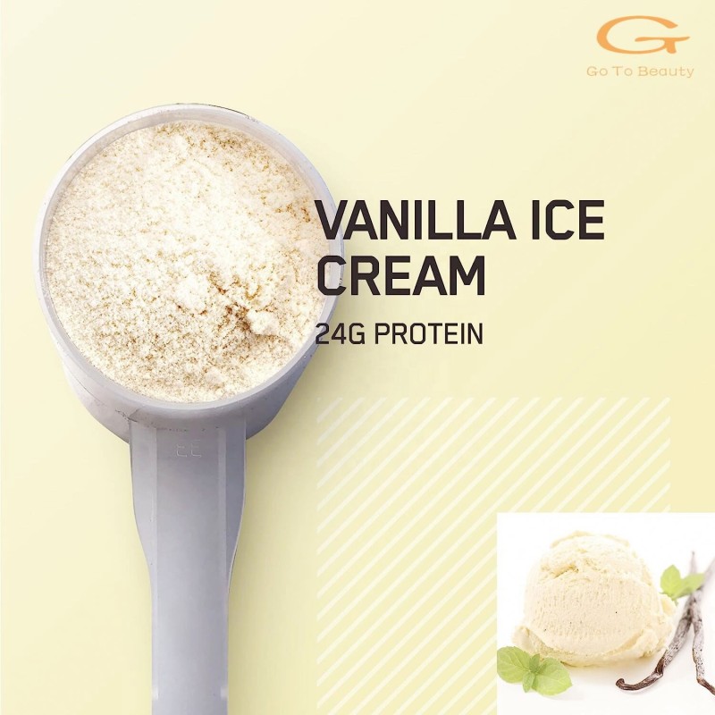 Whey Protein Powder Supplier - OEM Vanilla Ice Cream Flavor Isolate