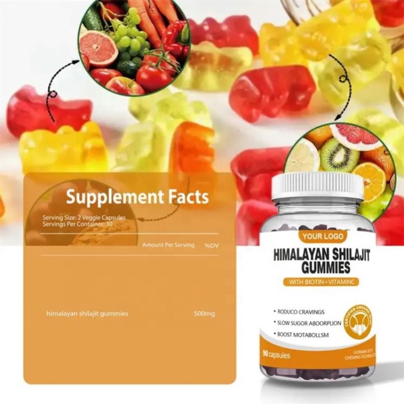 Shilajit Gummies Factory - OEM Pure Himalayan Organic Vegan