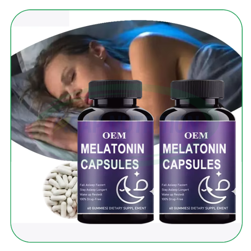 Melatonin Capsules Manufacturer - OEM 10mg 12mg Sleep Aid