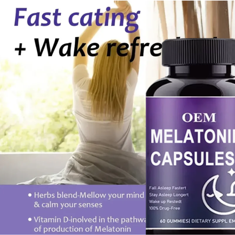 Melatonin Capsules Manufacturer - OEM 10mg 12mg Sleep Aid