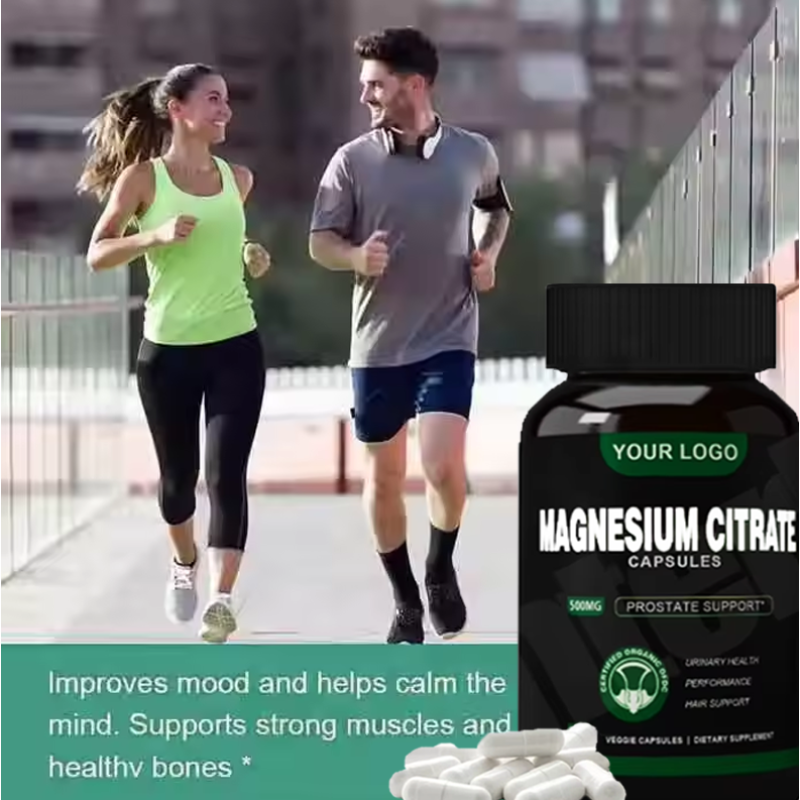 Magnesium Citrate Capsules Factory - 500mg Digestion Supplement