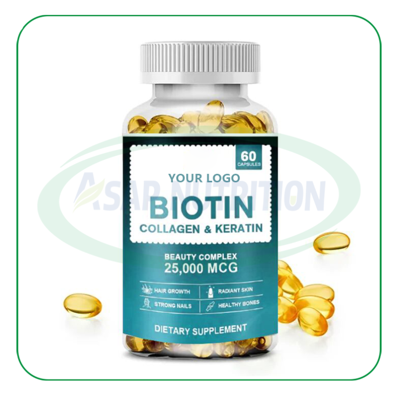 Biotin Softgels Manufacturer - Private Label Hair Skin Nails