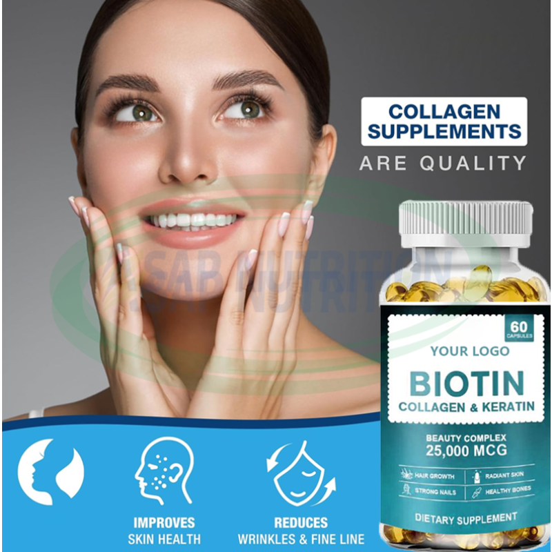 Biotin Softgels Manufacturer - Private Label Hair Skin Nails