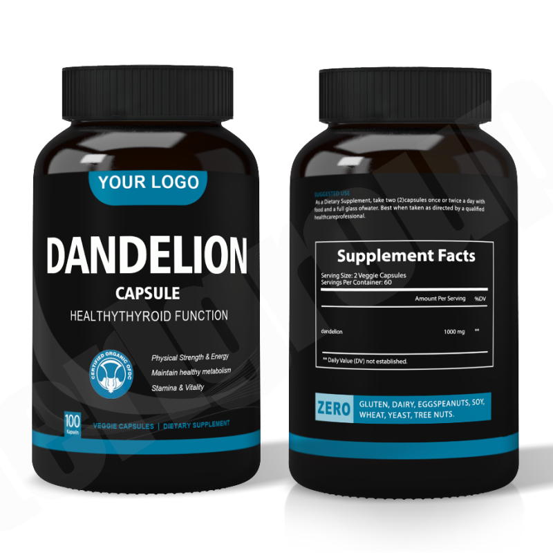 Dandelion Capsules Manufacturer - OEM Natural 500mg Root Extract
