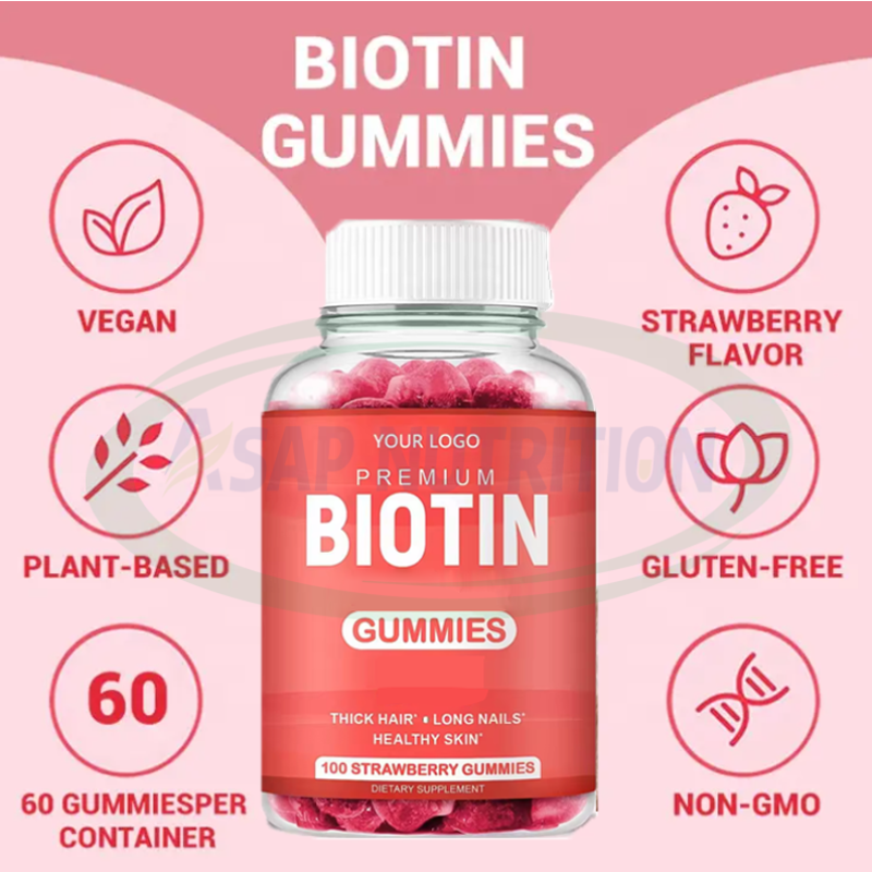 Biotin Gummies Supplier - Private Label Hair Growth Women