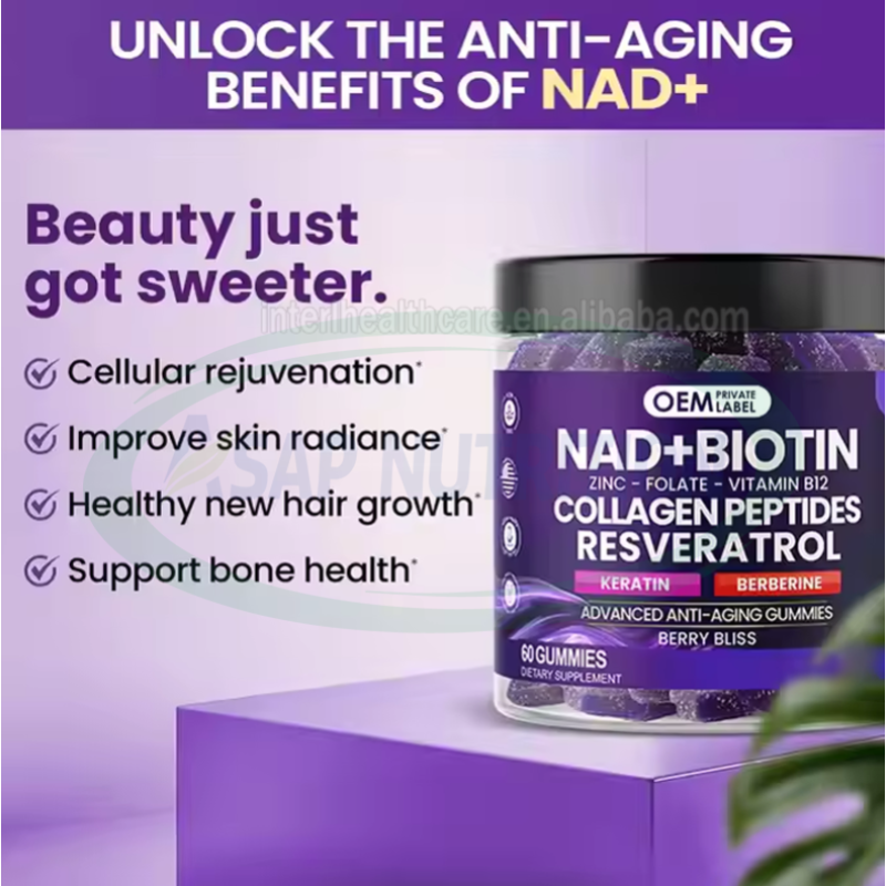 NAD+ Gummies Manufacturer - Private Label Niacinamide Biotin