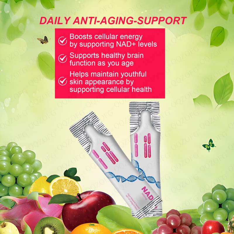 NAD+ Drink Mix Supplier - OEM Factory 1000mg Berry Flavor Skin Energy